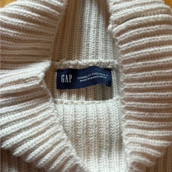 Cozy Cream Ribbed 100% Cotton Mock Neck Sweater - Picture 3 of 8